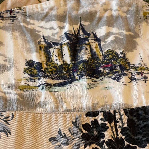 Leifnotes anthropologie mix pattern castle cotton skirt - Picture 4 of 8